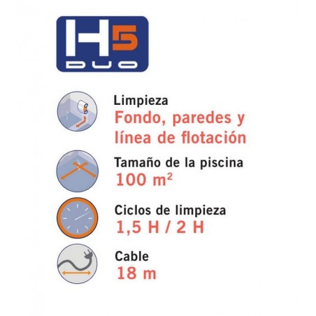 LIMPIAFONDOS H5 DUO ASTRALPOOL 66016