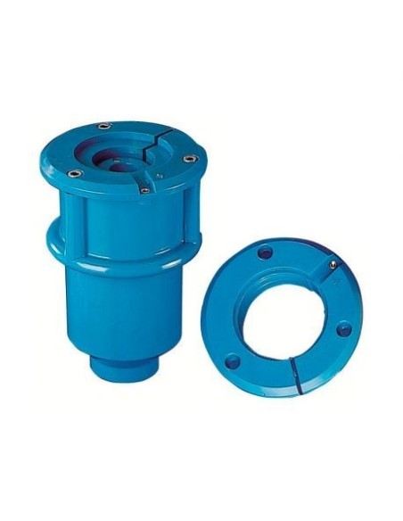Ducha piscina estándar inox automática con pulsador fluxómetro Flexinox