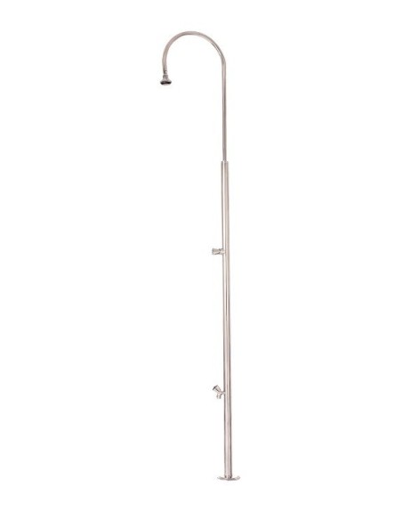 DUCHA ESTÁNDAR INOX CON LAVAPIES PISCINAS