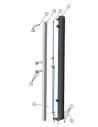 CONJUNTO TUBERIA DUCHA SOLAR DOBLE MANDO CRM
