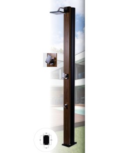 DUCHA SOLAR NATURE WALNUT CRM DE 30 LITROS 2