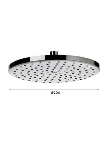ROCIADOR REDONDO DUCHA SOLAR INOX CRM 40 LITROS