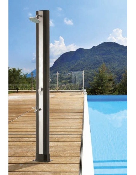 DUCHA SOLAR RECTA ALUMINIO 35 LITROS REF. 500071CG