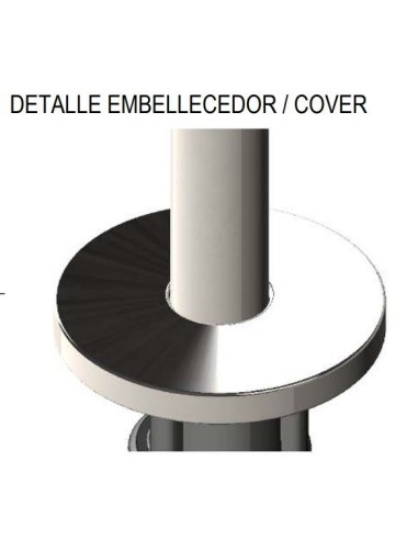 EMBELLECEDOR DUCHA 1 BRAZO INOX EASY BAEZA ref. 111235