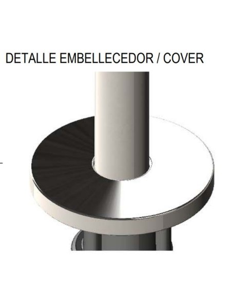 EMBELLECEDOR DUCHA 1 BRAZO INOX EASY BAEZA ref. 111235