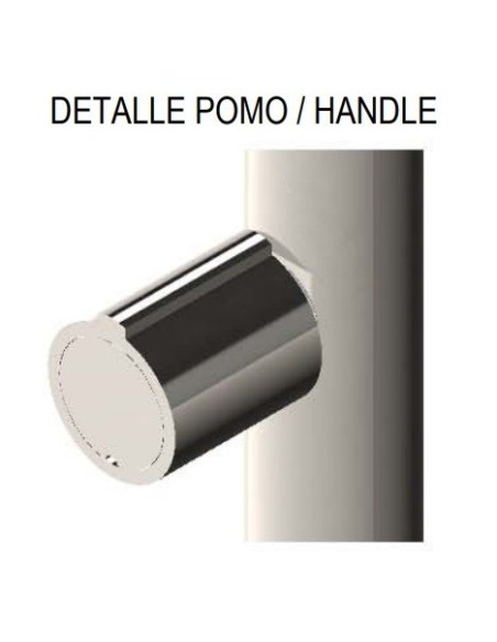 POMO DUCHA 1 BRAZO INOX EASY BAEZA ref. 111235