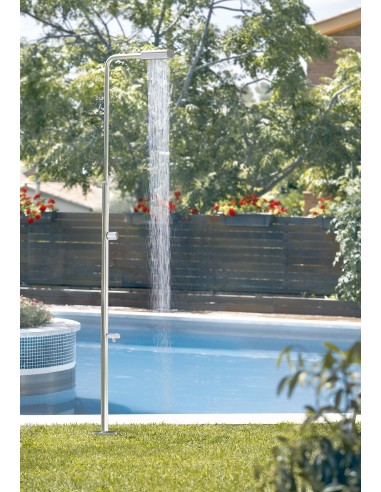 DUCHA INOX MODELO ANGEL CON LAVAPIES ASTRALPOOL - Ref. 52718 - accesoriospiscinasonline.es