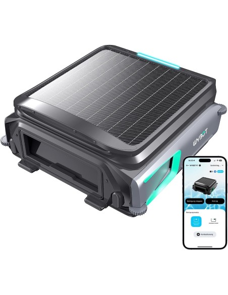 ROBOT LIMPIEZA SUPERFICIE E-TRON F1 SOLAR WYBOT-Manteysa Piscinas