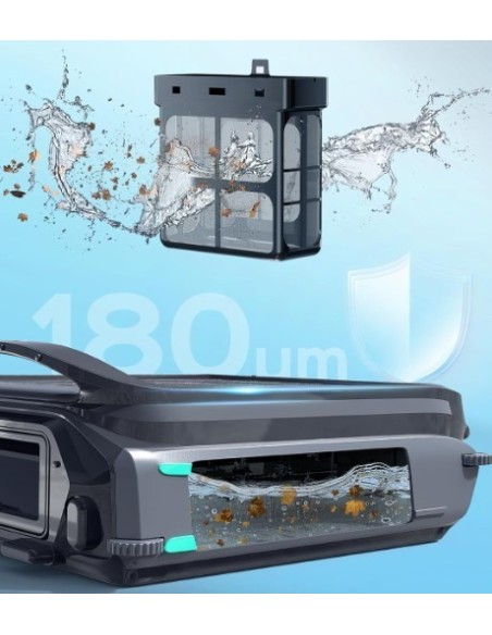 FILTRO 180 MICRAS ROBOT LIMPIEZA SUPERFICIE E-TRON F1 SOLAR WYBOT-Manteysa Piscinas