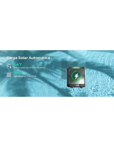 CARGA ROBOT LIMPIEZA SUPERFICIE E-TRON F1 SOLAR WYBOT-Manteysa Piscinas