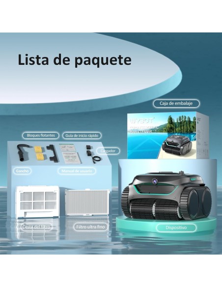 Limpiafondos Inálambrico Batería E-TRON VISION NG IA|Manteysa Pisicnas