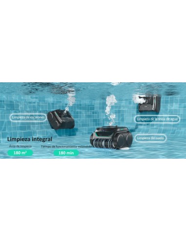 Limpiafondos Inálambrico Batería E-TRON VISION NG IA|Manteysa Pisicnas