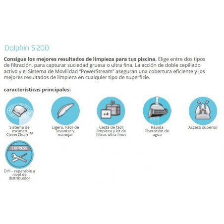 LIMPIAFONDOS DOLPHIN S200 MAYTRONICS