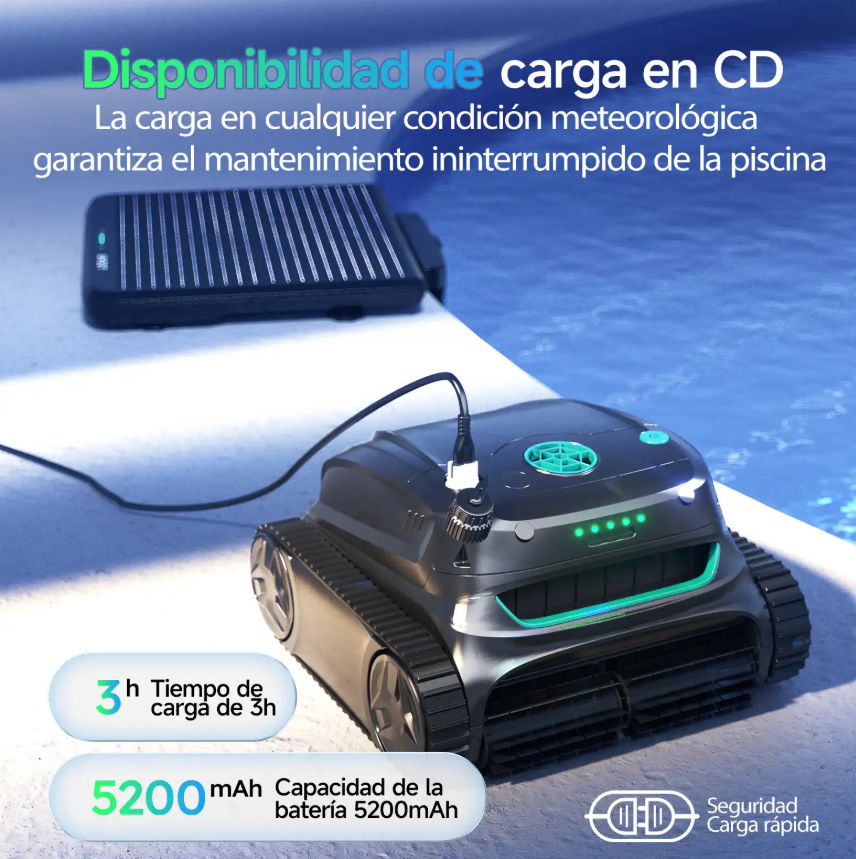 Sistema de carga del robot limpiafondos Wybot e-TRON Solar Vision